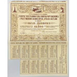 Teropol Destylarnia Teru, Fabryka Papy Dachowej i Przetworów Chemicznych, 25x 500 mkp 1922
