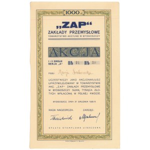 Zakłady Przemysłowe Zap w Bydgoszczy, 10 x 100 zł 1928
