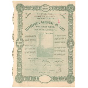 Elektrownia Okręgowa na Sanie, Em.2, 5x 1.000 mkp 1923