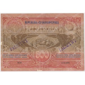 Czechoslovakia, 500 korun 1919 FORGERY of the time of circulation