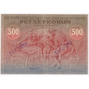 Czechosłowacja, 500 korun 1919 - FAŁSZYWY