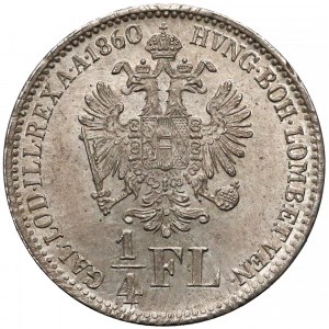 Austria, Franciszek Józef I, 1/4 florena 1860-B 