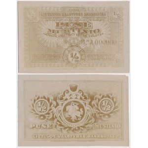 PHOTO-PROJECT Lithuania 1/2 mustinio 1920 (obverse and reverse) 