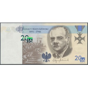 PWPW, Ignacy Matuszewski (2016) - w folderze emisyjnym