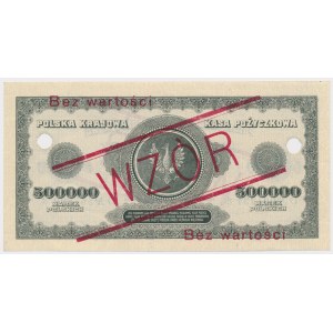 WZÓR 500.000 mkp 1923 - 6 cyfr - D - perforacja