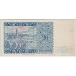 Londyn 20 złotych 1939 - SPECIMEN K 000000 - PMG 63