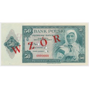 ABNCo 50 złotych 1939 - WZÓR 00000
