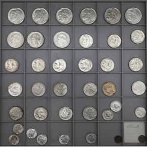 IIRP zestaw PIĘKNYCH monet, głównie srebrne 1925-39, w tym na MS (39)