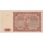 100 złotych 1947 - Ser.F 0000000