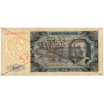 SPECIMEN 20 złotych 1948 - AD 