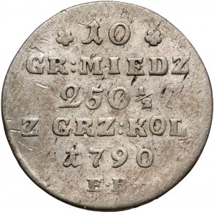 Poniatowski, 10 groszy 1790 E.B. 