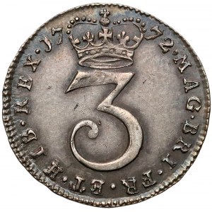 Wielka Brytania, Jerzy III, 3 pensy 1772