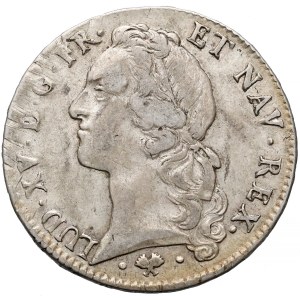 Francja, Ludwik XV, Ecu au bandeau 1763-L