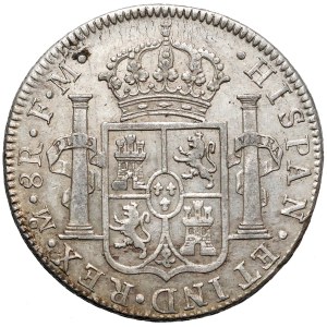 Meksyk hiszpański, Karol IV, 8 reales 1792 Mo - bardzo ładne