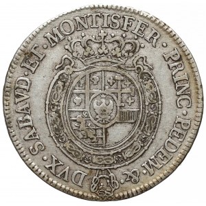 Włochy, Sardynia, 1/2 scudo 1763 - data szeroko