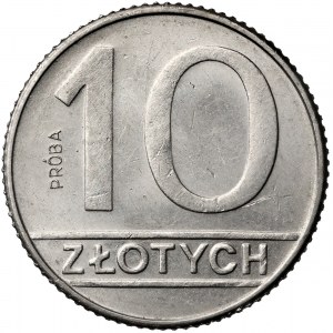 Próba NIKIEL 10 złotych 1989