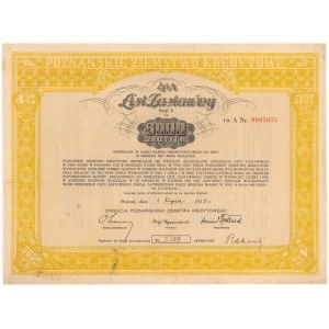 Poznań, PZK, List zastawny 1935 - 5.000 złotych 