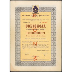Obligacja, Zrzeszenie Przemysłu Ciągnikowego Ursus, WZÓR 10 mln zł 1989