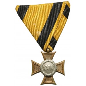 Krzyż Służby Wojskowej, III wydanie (1890-1913) za 24 lata