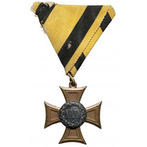 Krzyż Służby Wojskowej, II wydanie (1867-1890) za 24 lata