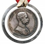 Medal za Odwagę, Franciszek Józef, Srebrny II. Klasy - DEDYKACJA na obrzeżu - RZADKI
