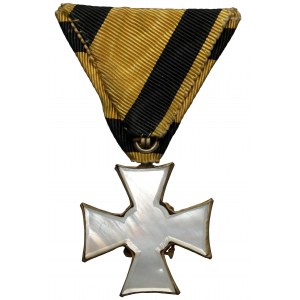 Krzyż za Długoletnią Służbę dla Oficerów, Klasa III za 25 Lat - wykonanie z masą perłową