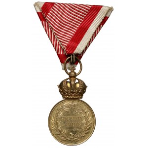 Medal Zasługi Wojskowej SIGNUM LAUDIS, Franciszek Józef, Brązowy - wstążka wojenna
