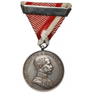 Medal za Odwagę, Franciszek Józef, Srebrny I. Klasy - 2.nadanie