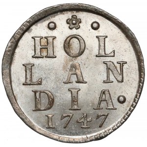 Holandia, Duit 1747 - piękny 