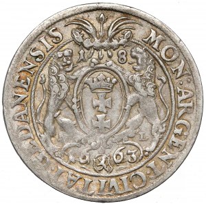 Jan II Kazimierz, Ort Gdańsk 1663 DL