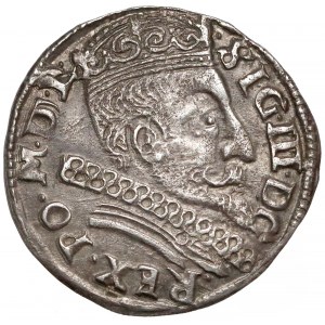 Zygmunt III Waza, Trojak Wilno 1598 - rurkowana kryza (RR)