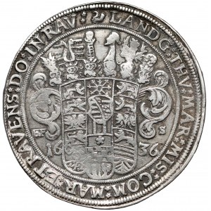 Saksonia-Coburg-Eisenach, Talar 1636 - rzadki