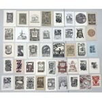 Ekslibrisy numizmatyczne KOLEKCJA 140szt + 8szt katalogów