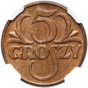 5 groszy 1935 - NGC MS63 RB