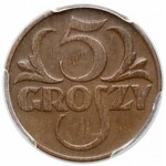 5 groszy 1934 - rzadkie - PCGS AU50