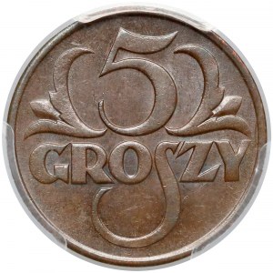 5 groszy 1928 - PCGS MS63 BN