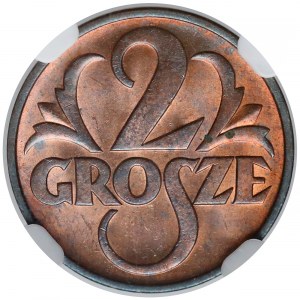 2 grosze 1937 - NGC MS64 RB