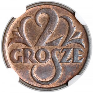 2 grosze 1934 - NGC MS64 RB