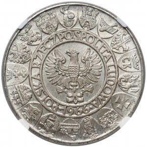 100 złotych 1966 Mieszko i Dąbrówka - NGC MS66