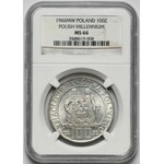 100 złotych 1966 Mieszko i Dąbrówka - NGC MS66