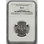 1 złoty 1929 - NGC MS62