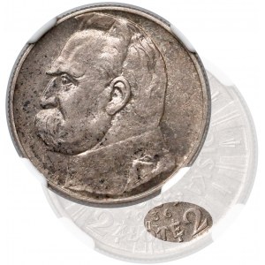 Piłsudski 2 złote 1936 - rzadki rocznik - NGC AU58