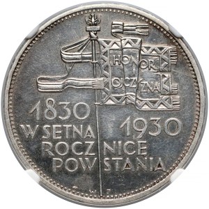 Sztandar 5 złotych 1930 - NGC UNC