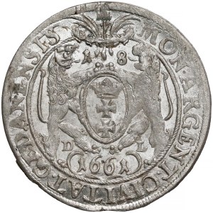 Jan II Kazimierz, Ort Gdańsk 1661 DL - PIĘKNY 