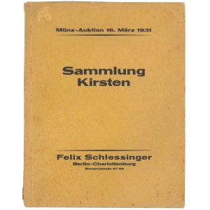 Felix Schlessinger, Auktions Katalog 1931 - Sammlung Kirsten, Reichsgold., Antike