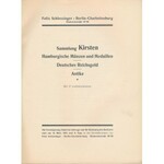 Felix Schlessinger, Auktions Katalog 1931 - Sammlung Kirsten, Reichsgold., Antike