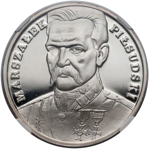 Mały Tryptyk 100.000 złotych 1990 Piłsudski - NGC PF69 UC