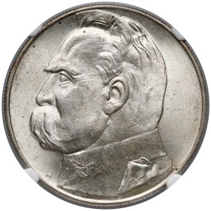 Piłsudski 10 złotych 1937 - NGC MS65 (MAX)