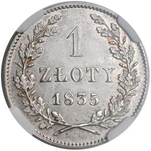 Wolne Miasto Kraków, 1 złoty 1835 - NGC MS63