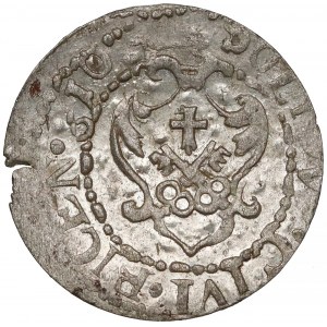 Zygmunt III Waza, Szeląg Ryga 1610 - data 610 - b. rzadki